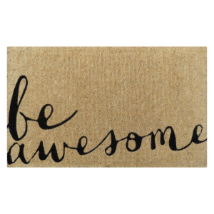 Be Awesome Coir Doormat